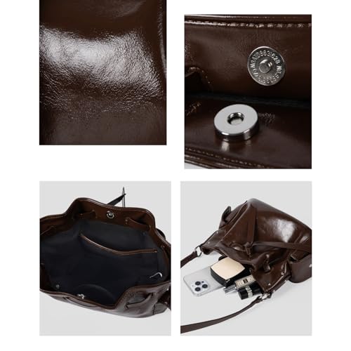 Sac sous les bras tendance en cuir PU souple et léger de style coréen - 4