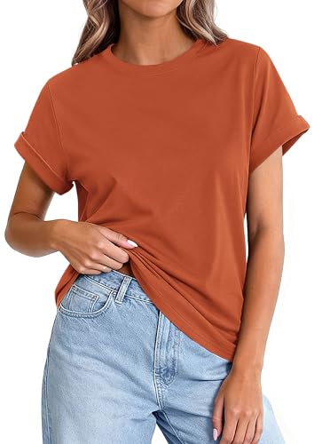 Image of PRETTYGARDEN Womens Summer Tops Short Sleeve Shirts