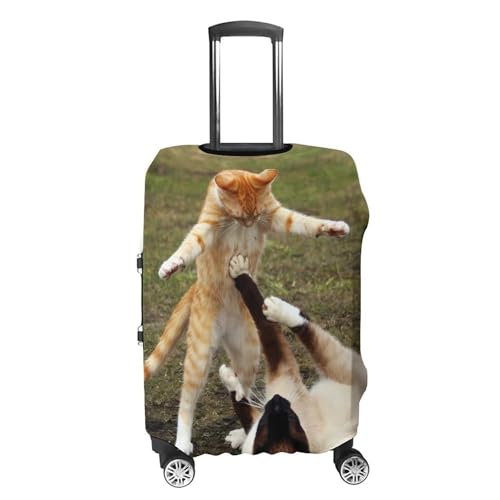 Cat Red Tabby Kitten Animal Luggage Covers Washable Travel Suitcase Cover Elastic Baggage Protector4