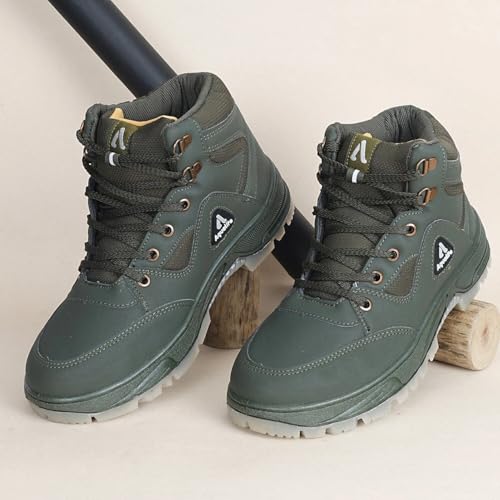 Image of Aqualite Premium ATR-102 Trekking Boot Shoes with Lace-Up, Lightweight & Comfort Insole for Men