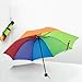 Livwellia Fashionable Rainbow Umbrella Tri-Fold Umbrella For Sunny And Rainy Days-1Pcs
