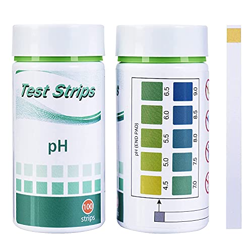 SuperCheck pH Test Strips, 4.5-9.0 ppm, 100 Count,Â pH balance Test Strips for Women, pH Strips for Testing Alkaline and Acid Levels in The Body, Monitor Your pH Levels Using Saliva and Urine, pH Paper