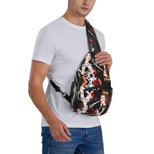 Mochila tipo sling para viaje y camping unisex miniatura 6