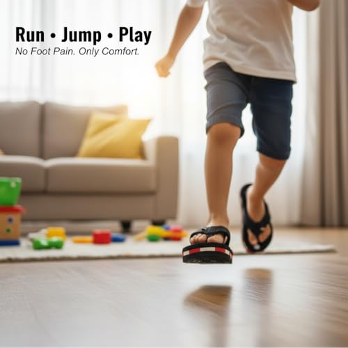 Image of Kids Soft Comfortable Flip Flop Slippers | Lightweight Cushioned Sole | Anti-Slip Casual Daily Wear.