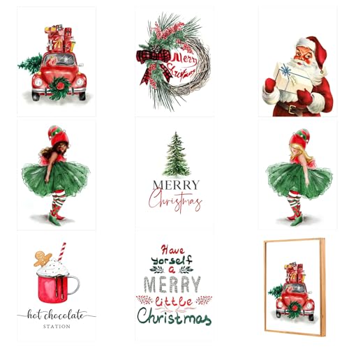 Bofanze 8er Poster Set Weihnachten,Weihnachtsbilder...