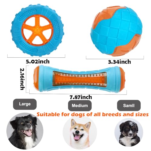 Set de 3 juguetes flotantes para perros resistentes miniatura 2