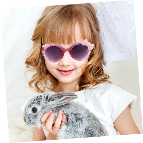 FRCOLOR 1Pair Cute Sunglasses with Bowknot Design Lightweight Decorative Eyeglasses for Boys for Parties and Fun Photos Stylish Sun Protection for Teens3