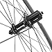 Superteam Carbon Fiber Road Bike Wheels 700C Clincher Wheelset 50mm Matte 23 Width (Glossy Black)