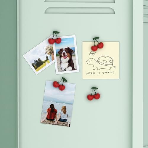 Imanes decorativos en forma de cereza, pack de 4 miniatura 7