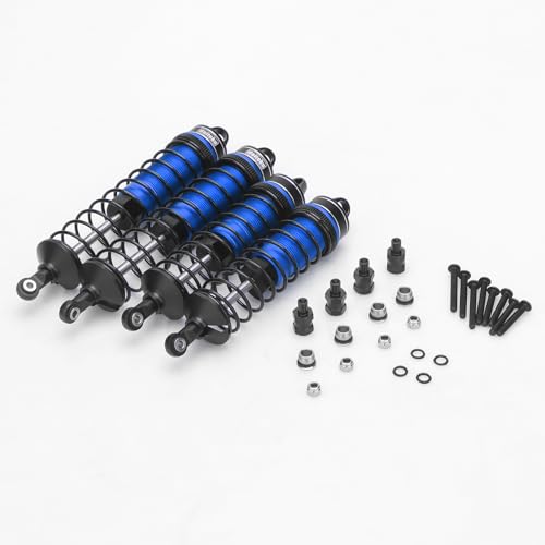 RC Car Shock, daitoku Shock Absorber Front & Rear for 1/8 Arrma Typhoon 6S Redcat FS/ZD Racing Buggy Truggy - Blue