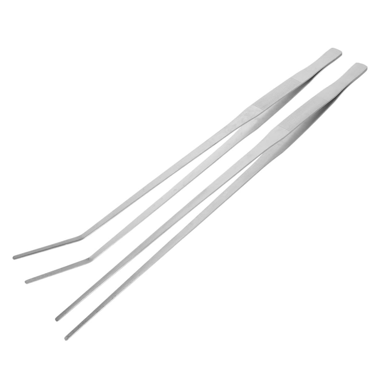 Yardwe 10piezas Pinzas De Alimentación para Reptiles De Metal Pinzas Largas para Acuarios y Terrarios Diseño Antideslizante y Cabezas y