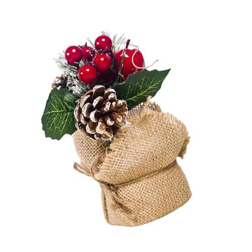 Cabilock Künstliche Topfpflanze Dekoration Für Weihnachten Kreative Tischdekoration Mit Grünen Zapfen Langlebiges Material Für Landschaftsbilder Cabilock Künstliche Topfpflanze Dekoration Für Weihnachten Kreative Tischdekoration Mit Grünen Zapfen Langlebiges Material Für Landschaftsbilder