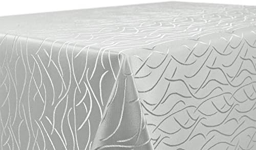 Nappe En Damast - Motif Abstrait - Rectangulaire, Ovale Ou Ronde