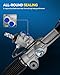 PHILTOP Power Steering Rack and Pinion Compatible with Lexus RX350 2007-2009, RX330 2004-2006, Toyota Highlander 2004-2005 All Models & 2006-2007 2.4L 3.3L, Hydraulic Rack and Pinion Replace 26-2617