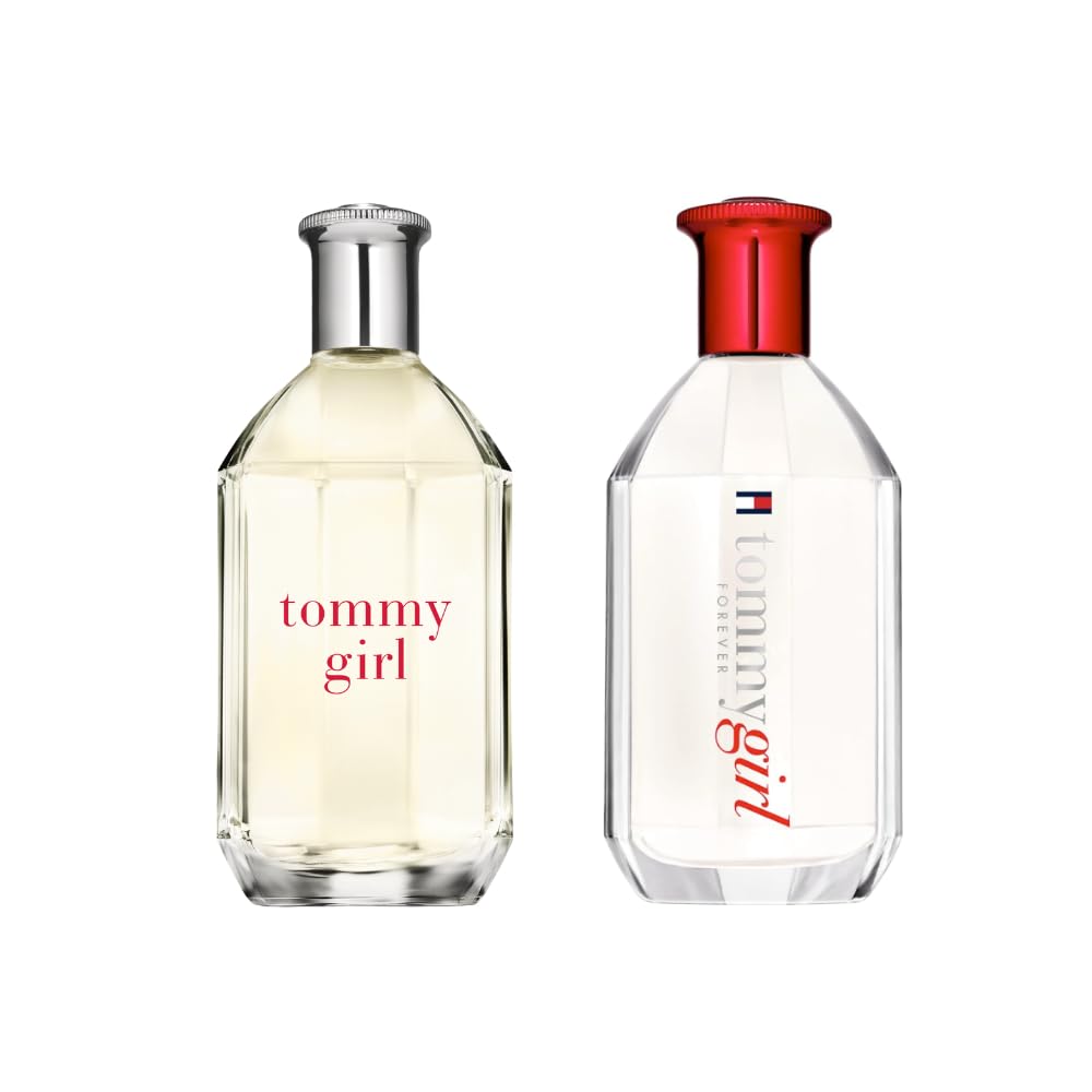 Tommy Hilfiger Cofre Mujer – Tommy Girl 100 ml + Tommy Girl Forever 100 ml – Eau de Toilette floral y afrutado – Elegancia de los años 90