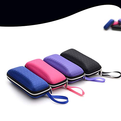 Porta-óculos de viagem portátil com zíper estojo porta-óculos para óculos de qualidade adorável e du