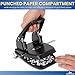 1InTheOffice 2 Hole Punch, Paper Puncher, Low Force Required, Jam Resistant, 28 Sheet Capacity, Black