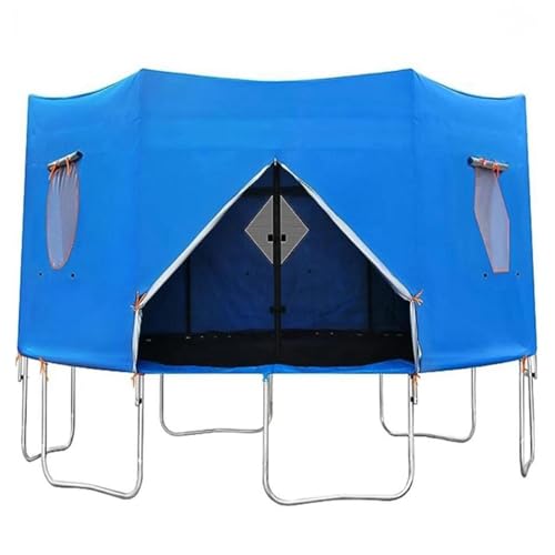 Jorzer 8ft Trampoline Cover, Waterproof Oxford Cloth Trampoline Tent with Window and Skylight, Canopy with Zipper and Strap Fit for 6 Straight Pole Sporting_Goods..