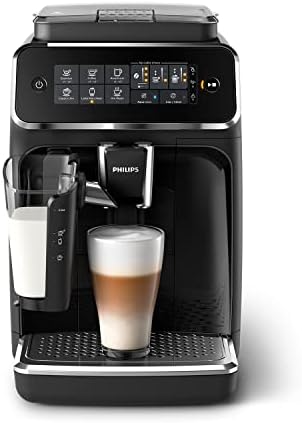 PHILIPS 3200 Series Fully Automatic Espresso Machine w/LatteGo, Black, EP3241/54