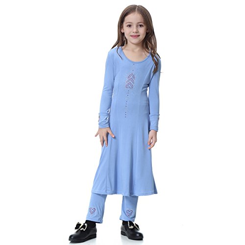 Robe abaya islamique pour fille idéale fêtes de famille et aïd