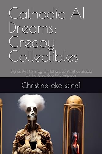 Cathodic AI Dreams: Creepy Collectibles: Digital Art NFTs by Christine aka stine1 available on the OpenSea Marketplace