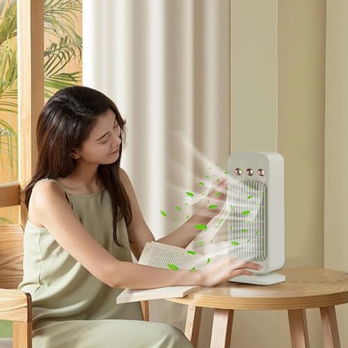 Climatiseur portable de bureau et mini ventilateur oscillant compact - 8