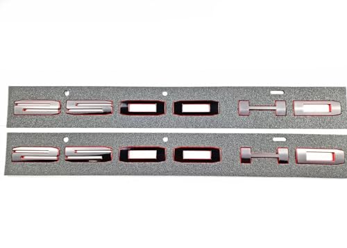 Emblemas de letras 3D de alta gama para puertas de modelos 2500HD 2020-2023 2