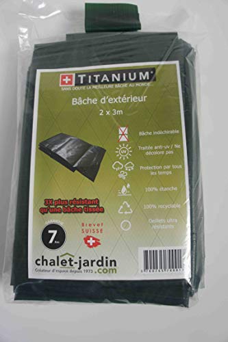 Chalet-Jardin BACHE 2X3M ROTECTION INDECHIRABLE Titanium 2x3m-150g/m² -Vert Cover