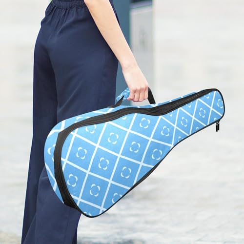 JRHEJTHH Housse imperméable durable pour ukulélé avec épaules réglables pour ukulélé de 53,3 cm, 58,4 cm, 61 cm, rembourrage épais, motifs géométriques élégants – Bleu, Multicolore., - Les Beatles, Paul McCartney, John Lennon, RIngo Starr, George Harrison JRHEJTHH Housse imperméable durable pour ukulélé avec épaules réglables pour ukulélé de 53,3 cm, 58,4 cm, 61 cm, rembourrage épais, motifs géométriques élégants – Bleu, Multicolore., – Image 7