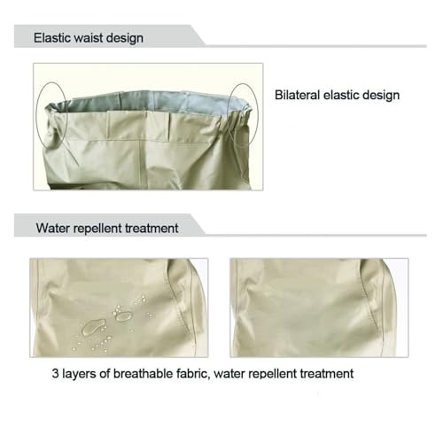 Pantalones for vadear peces impermeables monos transpirables 3 capas 5