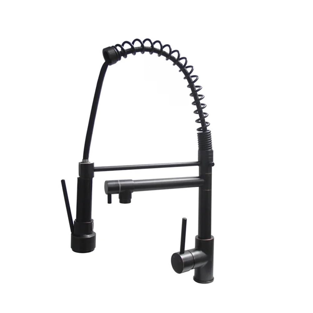 Hot and Cold Kitchen Faucet, can be Drawn Stretch Telescopic Vegetable Basin Sink Faucet XT-8