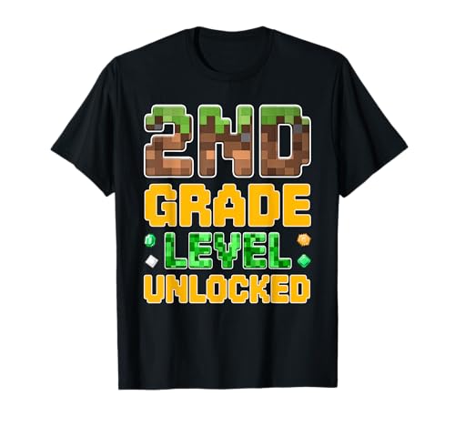 Back to School 2nd Grade Boys Gamer First Day Second Grade T-Shirt