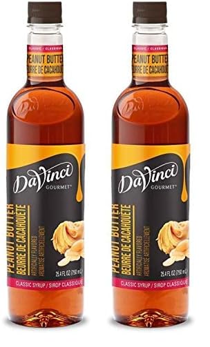 Image of DaVinci Gourmet Classic Peanut Butter Syrup, 25.4 Fl Oz (Pack of 2)