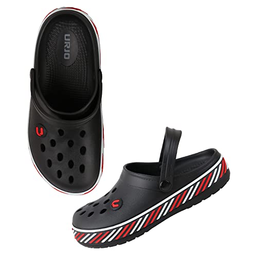 Image of URJO Tread Men's Clogs /Sandals with Adjustable Back Strap Ultra Soft & Flexibility Anti Skid Comfortable Waterproof Daily Mules Clogs /Sandals for Men