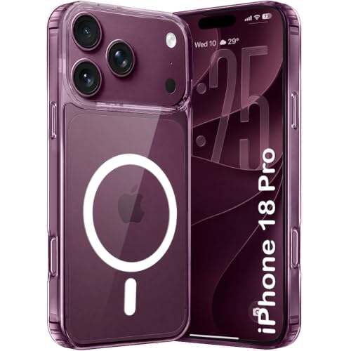 Image of TheGiftKart Ultra-Hybrid Crystal Clear Back Case Cover for iPhone XVIII Pro Max | Shockproof Design | Camera Protection Bump | Hard Clear Back | Bumper Case Cover (PC & TPU, Transparent)