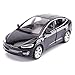 ANTSIR Car Model X 1:32 Scale Alloy diecast Pull Back Electronic Toys with Lights and Music,Mini Vehicles Toys for Kids Gift (Black)