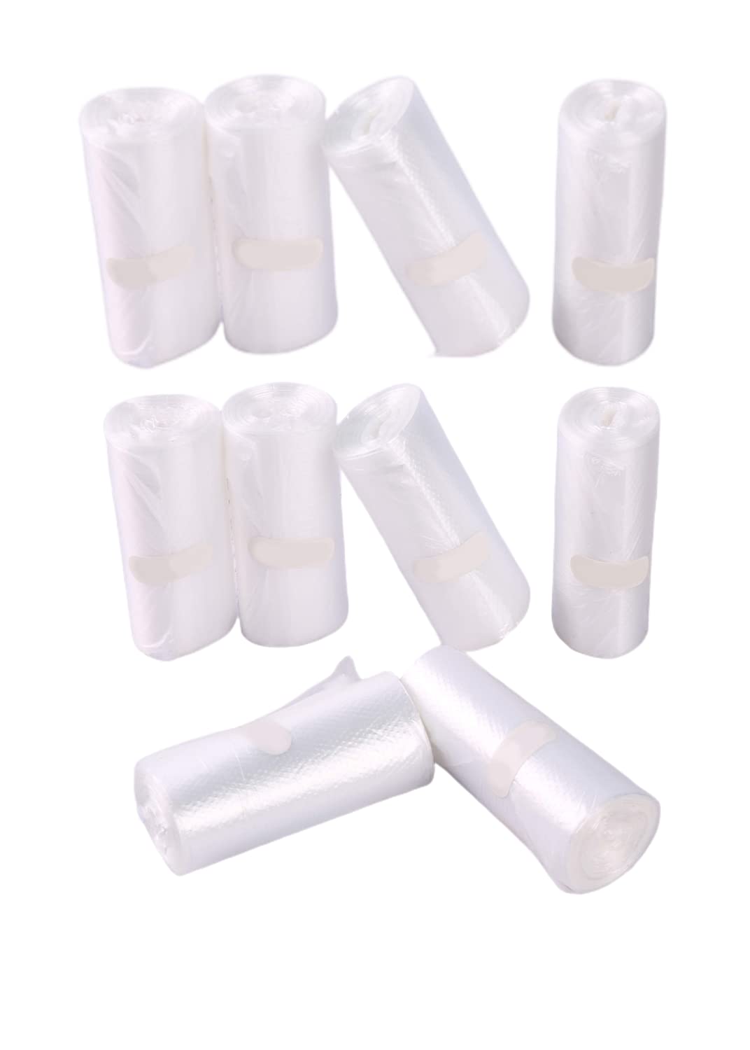 Eidoct 300 Counts Strong Trash Bags - 0.5 Gal Garbage Bags for Small Trash can/Desktop Mini Trash Can, fit 2 Liter or less Trash Can (Clear)