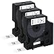 3 Pack Kompatibel mit Dymo Etikettenband 12mm x 7m 45013 S0720530 für Dymo D1 Schwarz auf Weiß für Labelmanager 160 210D 280 360D 420P Label Point 150 350