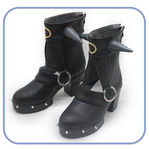 New Pulchra Fellini Cosplay Shoes for Anime Zenless Zone Zero - Handmade Custom Cos High heel Boots for Roleplay & Conventions Woman Man Halloween4
