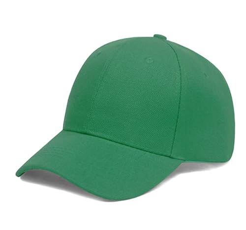 Men's Baseball Cap, Unisex Adjustable Baseball Cap Polo Golf Style Sports Sun Hat for Women's Men's (UK, Alpha, One Size, Emerald Green)