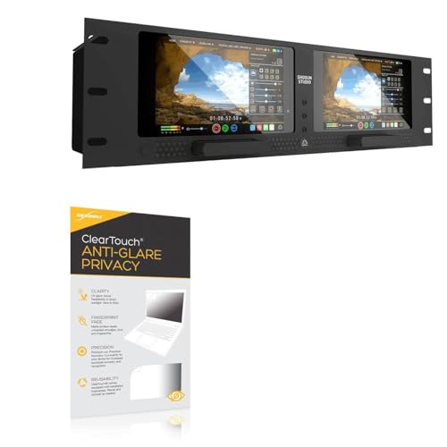 BoxWave Screen Protector Compatible With Atomos Shogun Studio - ClearTouch Anti-Glare Privacy (2-Pack), Privacy Screen Protector Flexible Film Anti-Glare