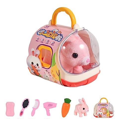 犬 うさぎ 動く 電動 おもちゃ ワンちゃん ぬいぐるみ 電子ペット ペット美容キット 子供用ロボット ワンちゃん ごっこ遊び 知育玩具 想像力育ち ロールプレイ 女の子 男の子 プレゼント ギフト