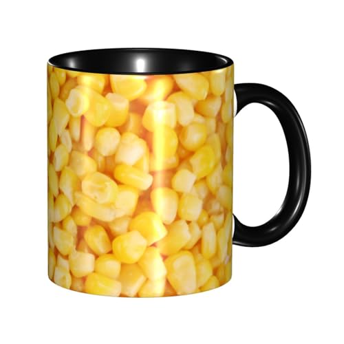 マグカップ とうもろこし柄 創意 コーヒーカップ 330ml 陶器 食器 おしゃれ 男女兼用 ミルクコップ コーヒー ティー オフィス 家庭用 誕生日 贈り物