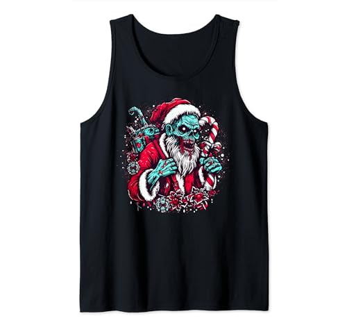 Zombie Santa Claus Christmas Zombies Xmas Horror Lover Camiseta sin Mangas