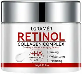 Sérum Facial Retinol e Colágeno com Ácido Hialurônico | Anti-Idade, Rugas e Firmeza da Pele
