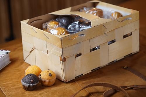 HELLMA Mini Muffins - 60 Stk. Muffins, einzeln verpackt - 3 Sorten - Vorrats-Box - für Hotel, Café, Kiosk und Kliniken