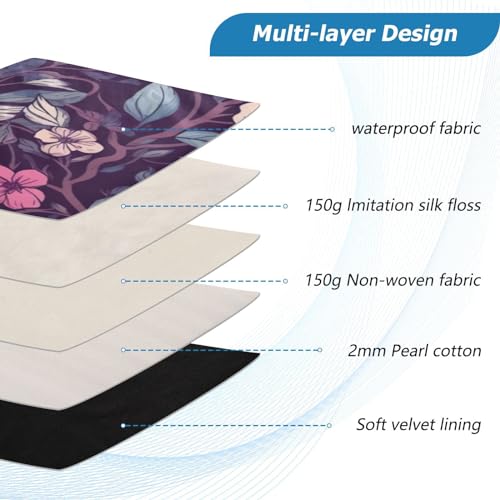 Funda para Laptop 13-14 pulgadas Impermeable con Diseño Floral miniatura 4