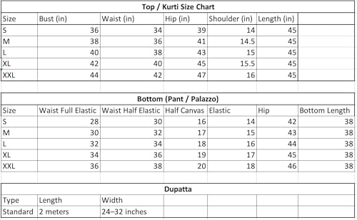 Image of Womens Magic Cotton Kurti Pant Dupatta Set | Three-Quarter Sleeve Ethnic Kurta Pant & Dupatta Set (Size - XXL, Maroon)
