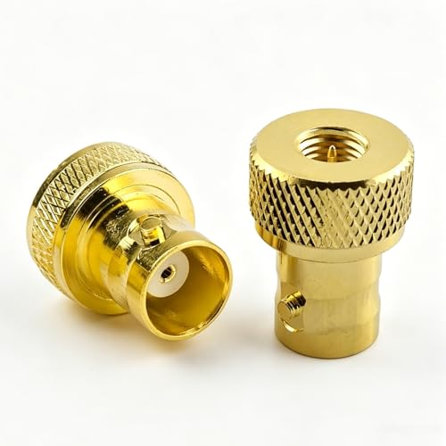 Adaptador SMA macho a BNC hembra conector coaxial chapado en oro para transmisión sin pérdidas