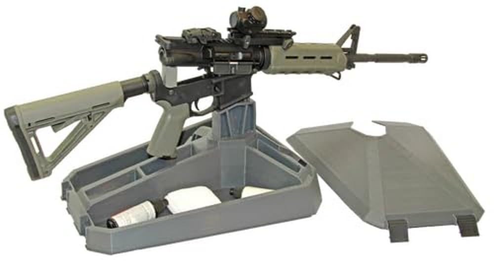 MSRMS Modern Sporting Rifle Maintenance & Display Stand, USA Made, Dark Gray